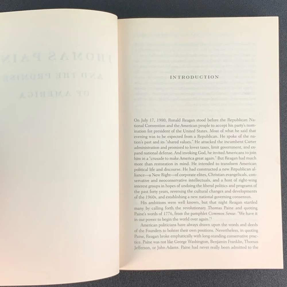 Thomas Paine and the Promise of America by Harvey J. Kaye. 2005.